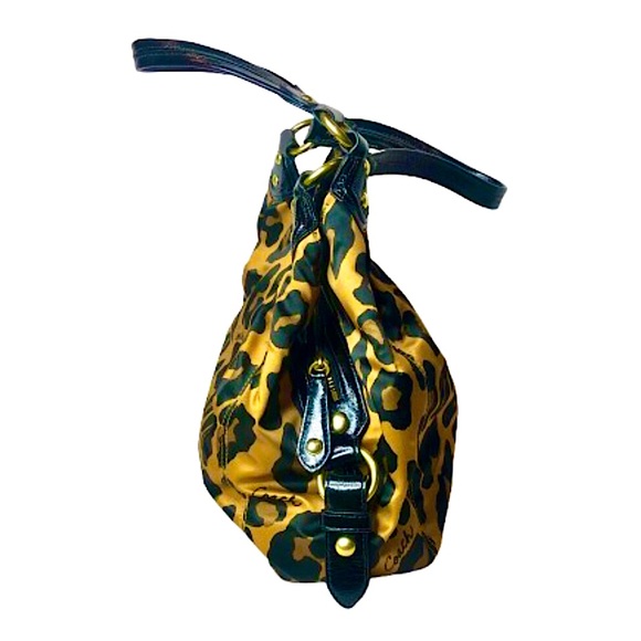 RARE COACH Madison Phoebe Ocelot Triple Pocket Shoulder Bag NWOT - Picture 7 of 17